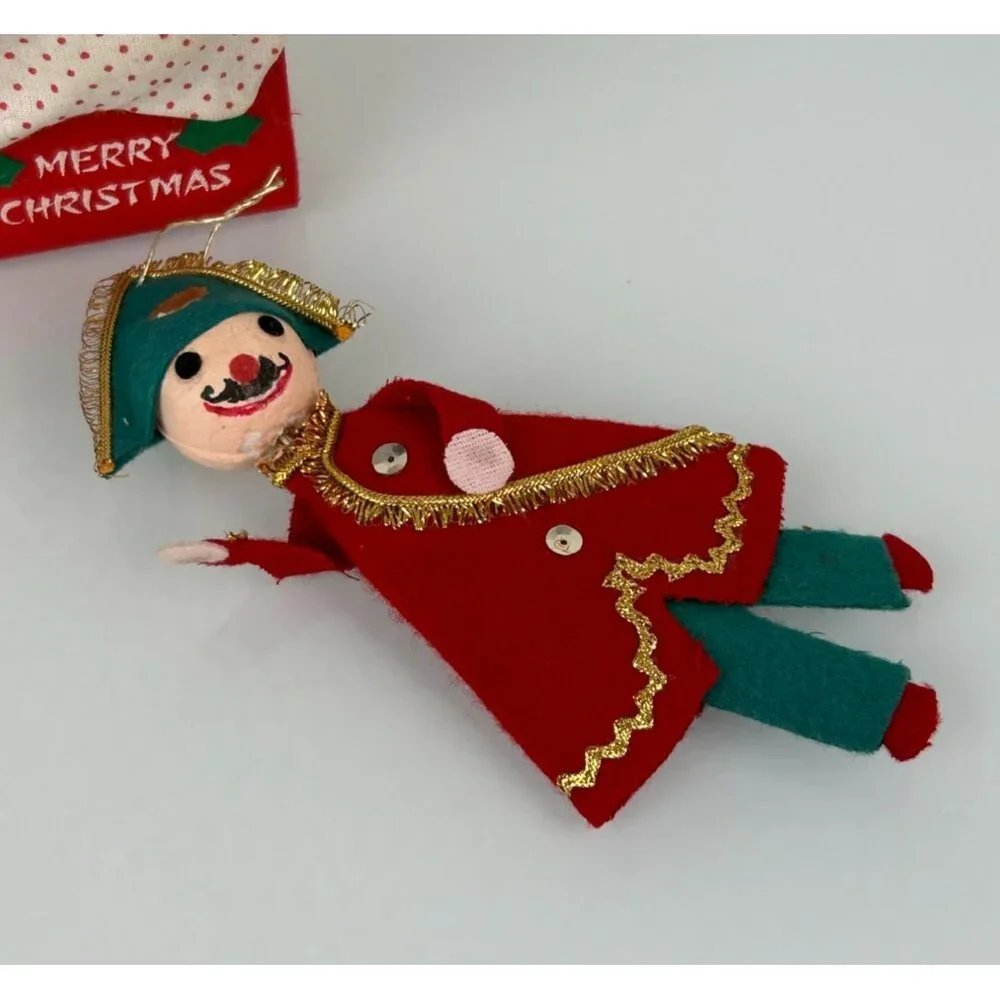 Vintage Lot (3) Christmas Tree Ornaments Russ Berrie Mice Santaland Soldier Set
